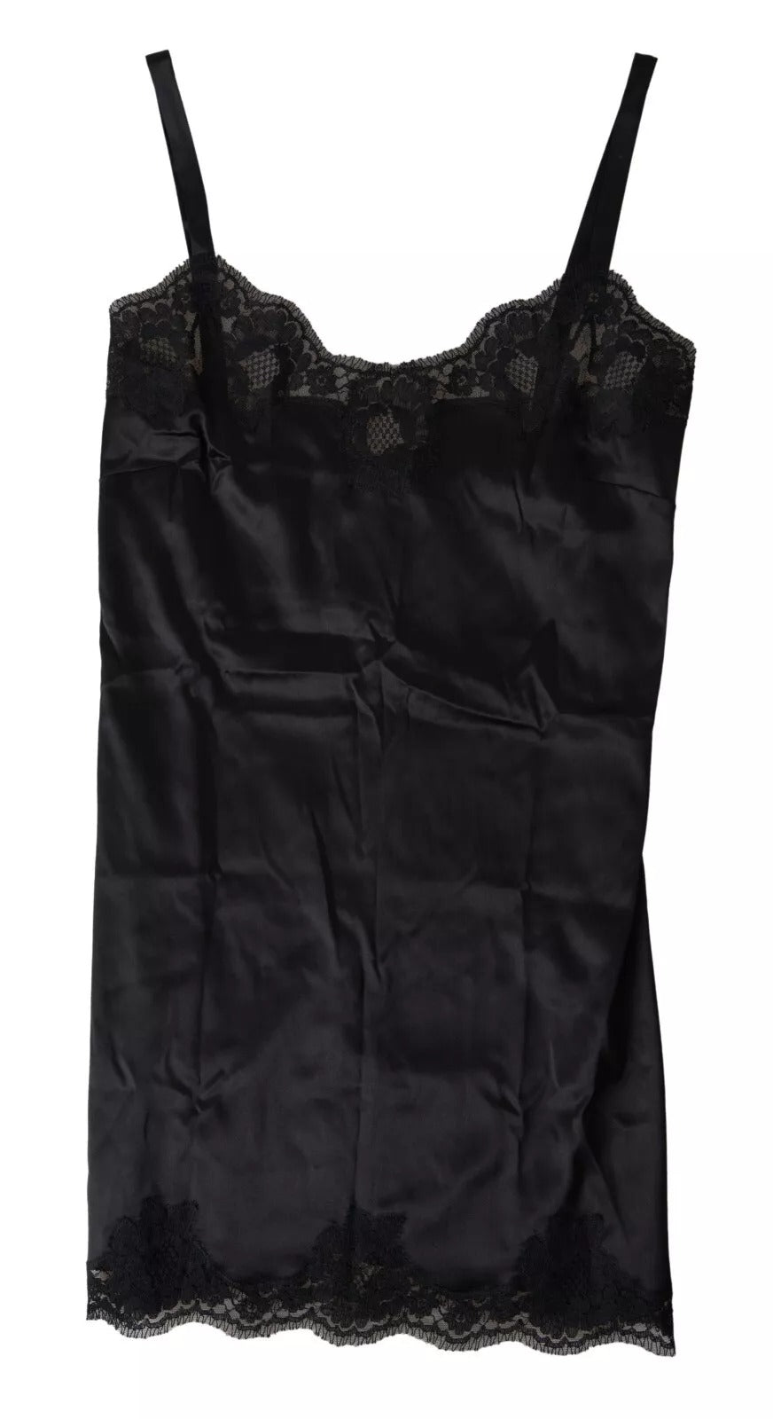 Sultry Black Silk Camisole Top by Dolce & Gabbana