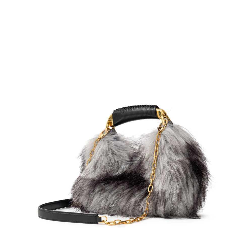 Tom Ford Gray Leather Handbag - Timeless Elegance Redefined