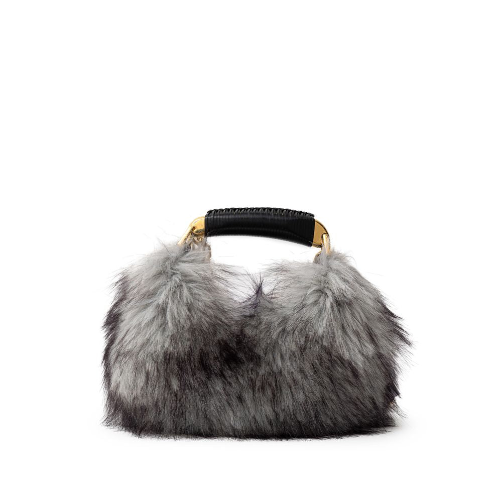 Tom Ford Gray Leather Handbag - Timeless Elegance Redefined