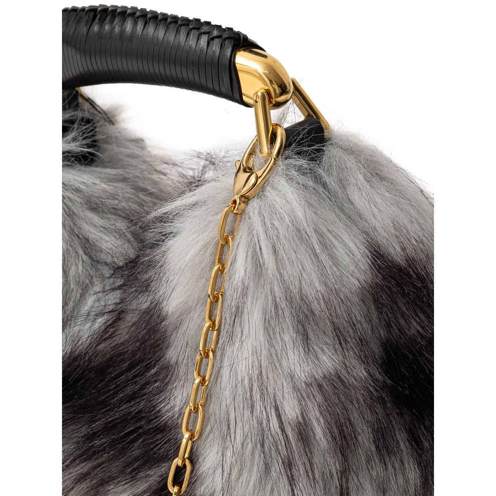 Tom Ford Gray Leather Handbag - Timeless Elegance Redefined