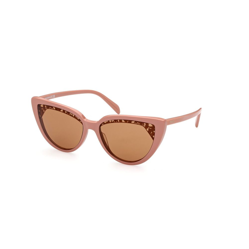 Emilio Pucci Women’s Sunglasses – Brown Acetate Frame, 58mm