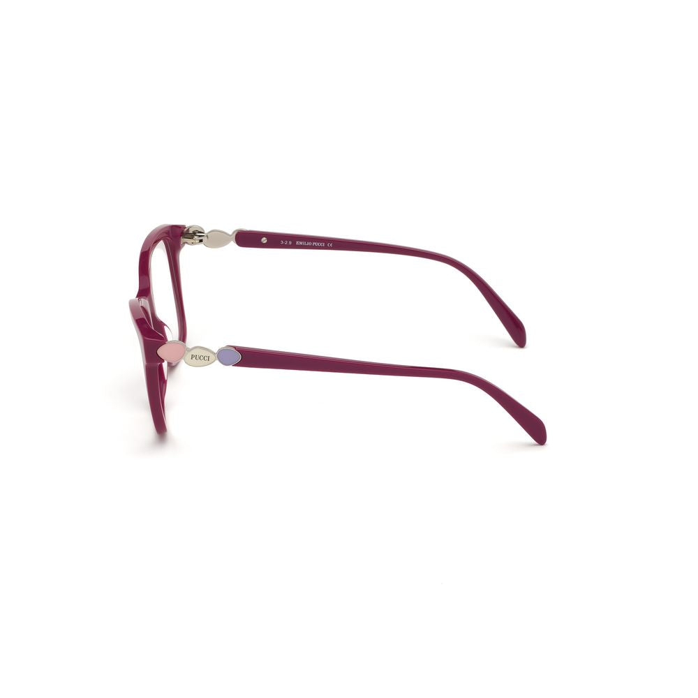 Emilio Pucci Women's Red Acetate Optical Frames – 54mm