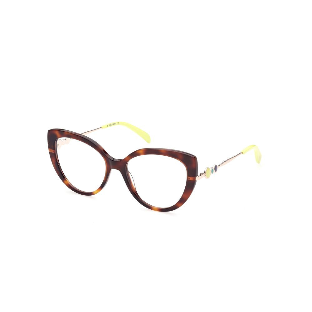 Emilio Pucci Women's Brown Acetate Optical Glasses – 53mm