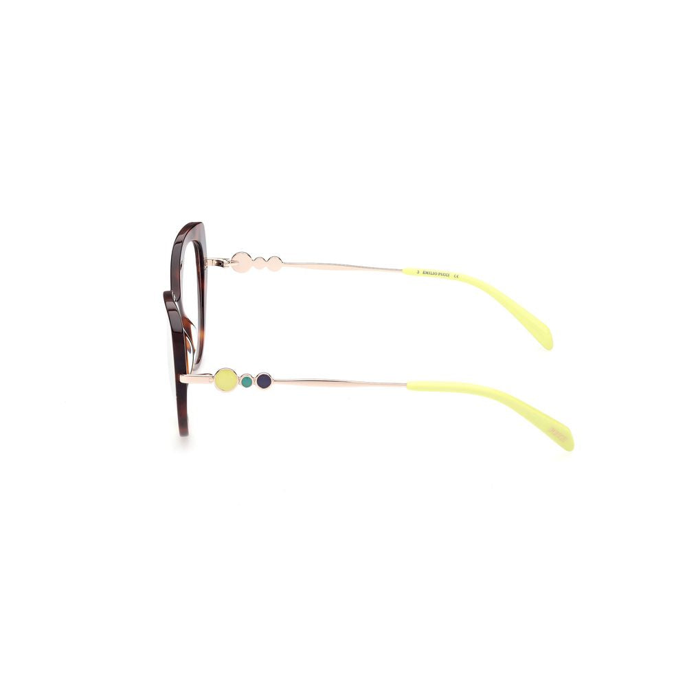 Emilio Pucci Women's Brown Acetate Optical Glasses – 53mm