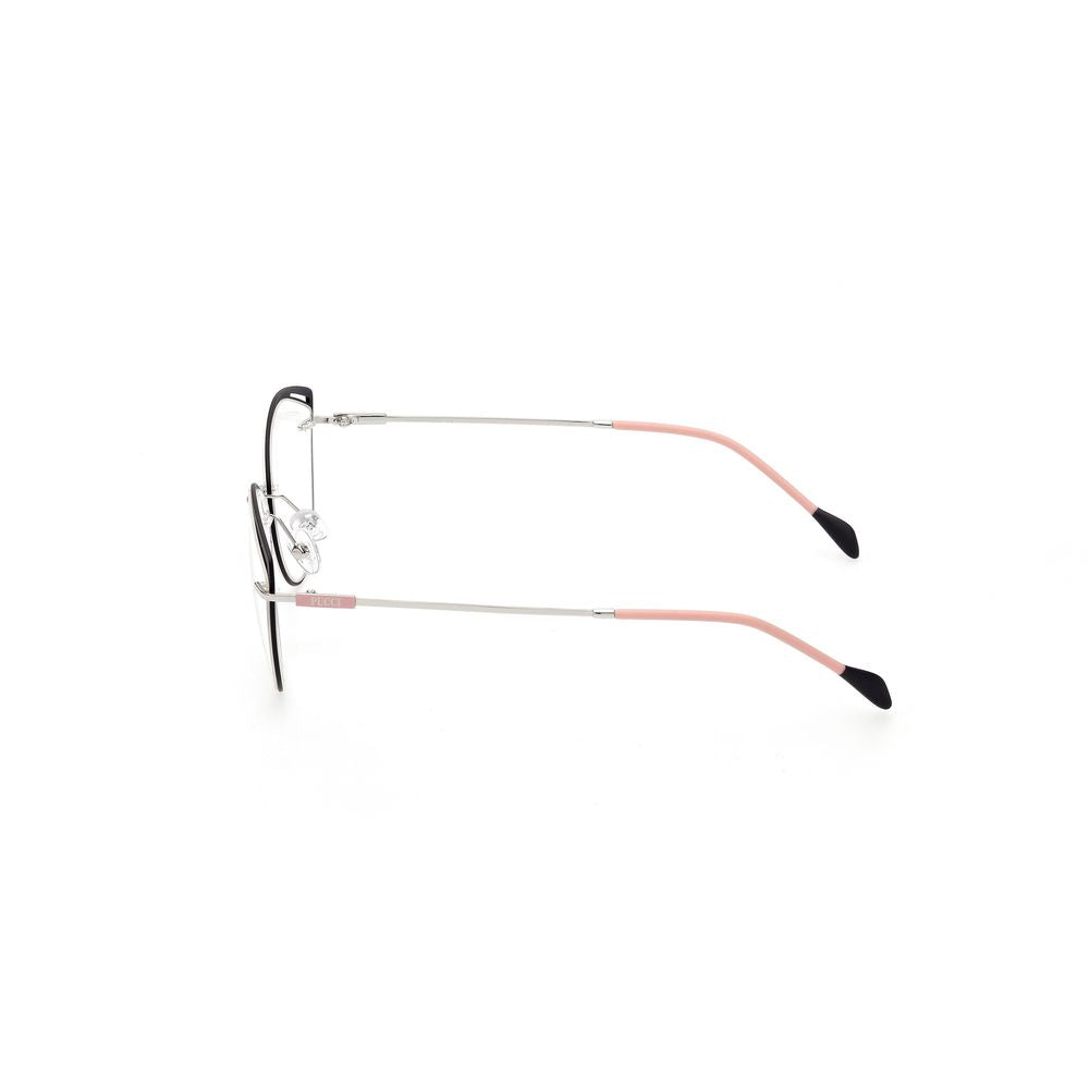 Emilio Pucci Black Metal Frames – 56mm Luxury Optical Glasses