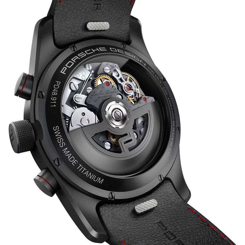 Porsche Design Chronotimer Series 1 Flyback – Black Leather & Titanium