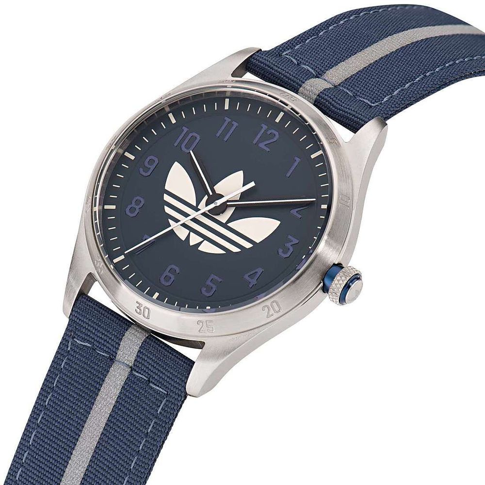 Adidas Blue Fabric Quartz Sports Watch