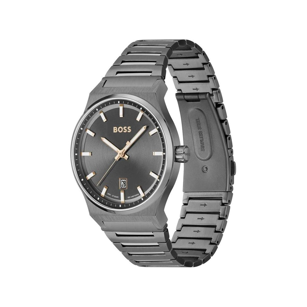 Hugo Boss Men’s Gray Stainless Steel Watch