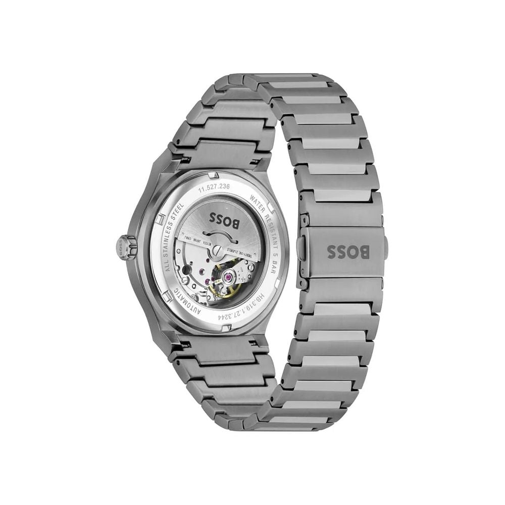 Hugo Boss Men’s Gray Stainless Steel Automatic Watch