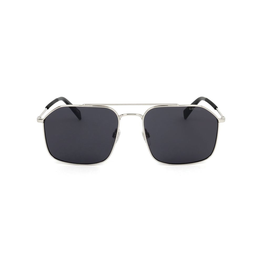 Levi's Unisex Sunglasses – Black Metal Frame with Grey Lenses, 58mm