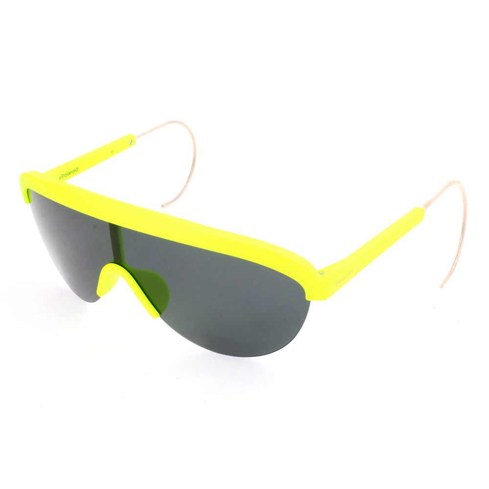 Polaroid Unisex Yellow Resin Sunglasses – Retro Full-Rim Frame