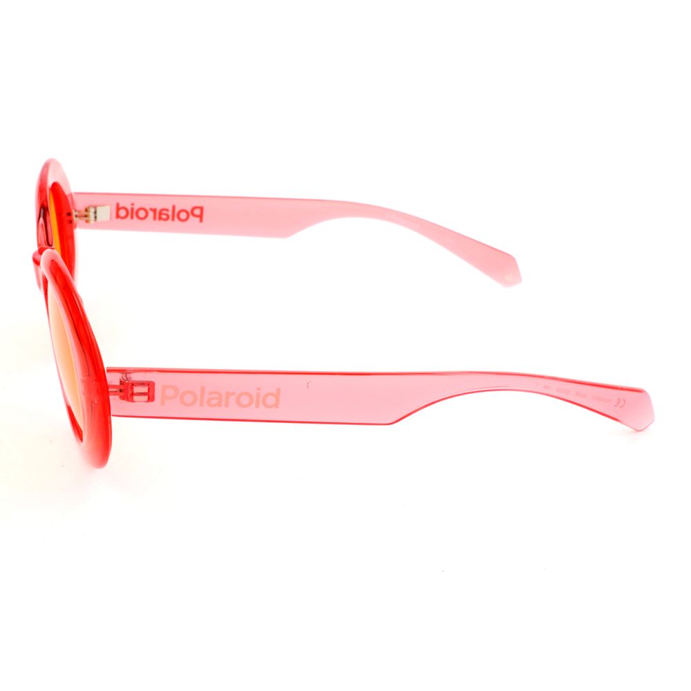 Polaroid Women’s Sunglasses – Pink Multicolor Resin Frame, 52mm