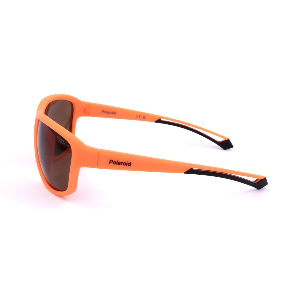 Polaroid Unisex Sunglasses – Orange Resin Frame with Polarized Lenses