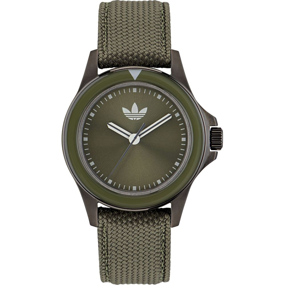 Adidas Green Fabric Quartz Sports Watch