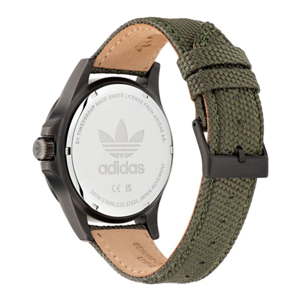 Adidas Green Fabric Quartz Sports Watch