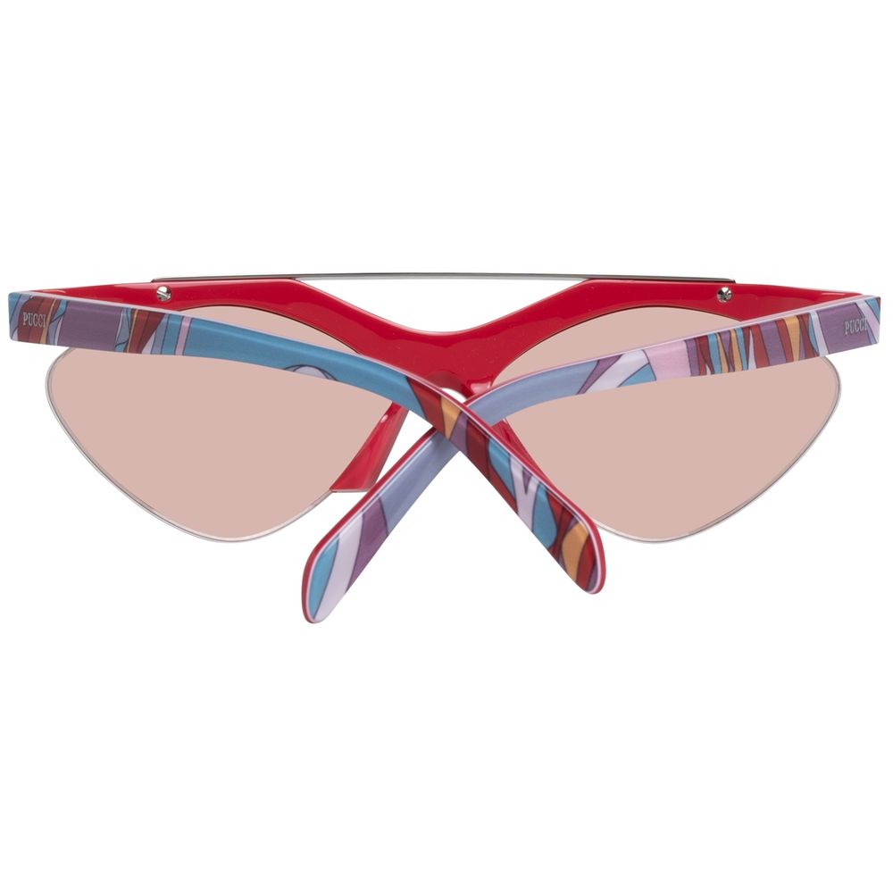 Emilio Pucci Women’s Sunglasses – Red Metal Frame, 59mm