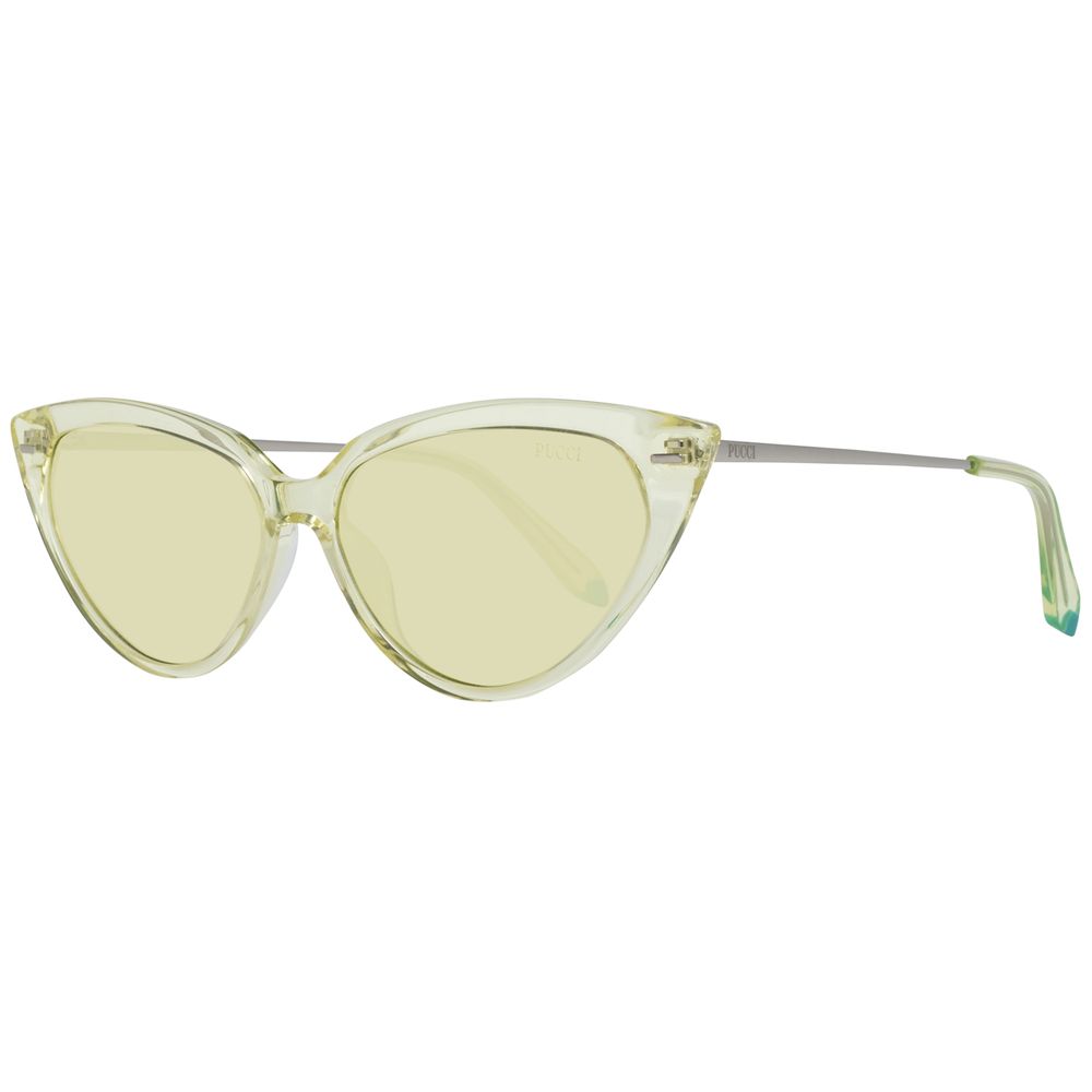 Emilio Pucci Women's Yellow Cat Eye Sunglasses - Bold Design, 100% UVA UVB Protection