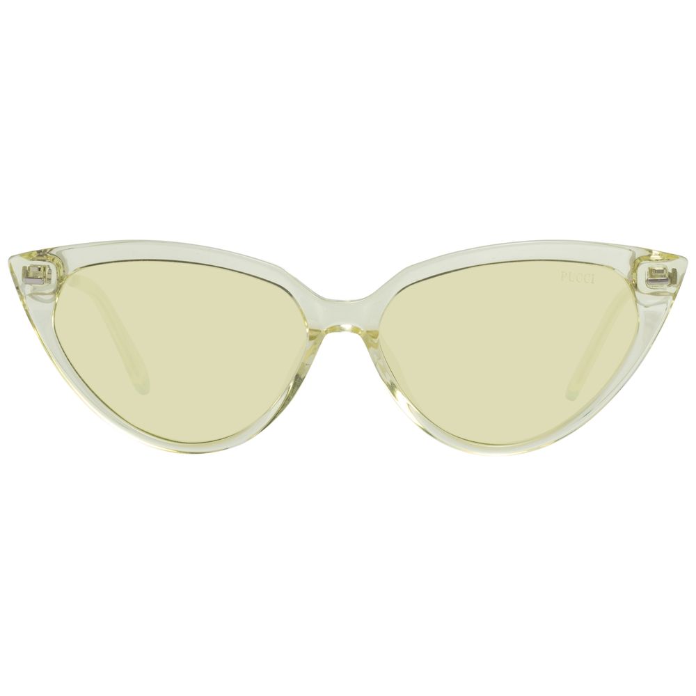 Emilio Pucci Women's Yellow Cat Eye Sunglasses - Bold Design, 100% UVA UVB Protection