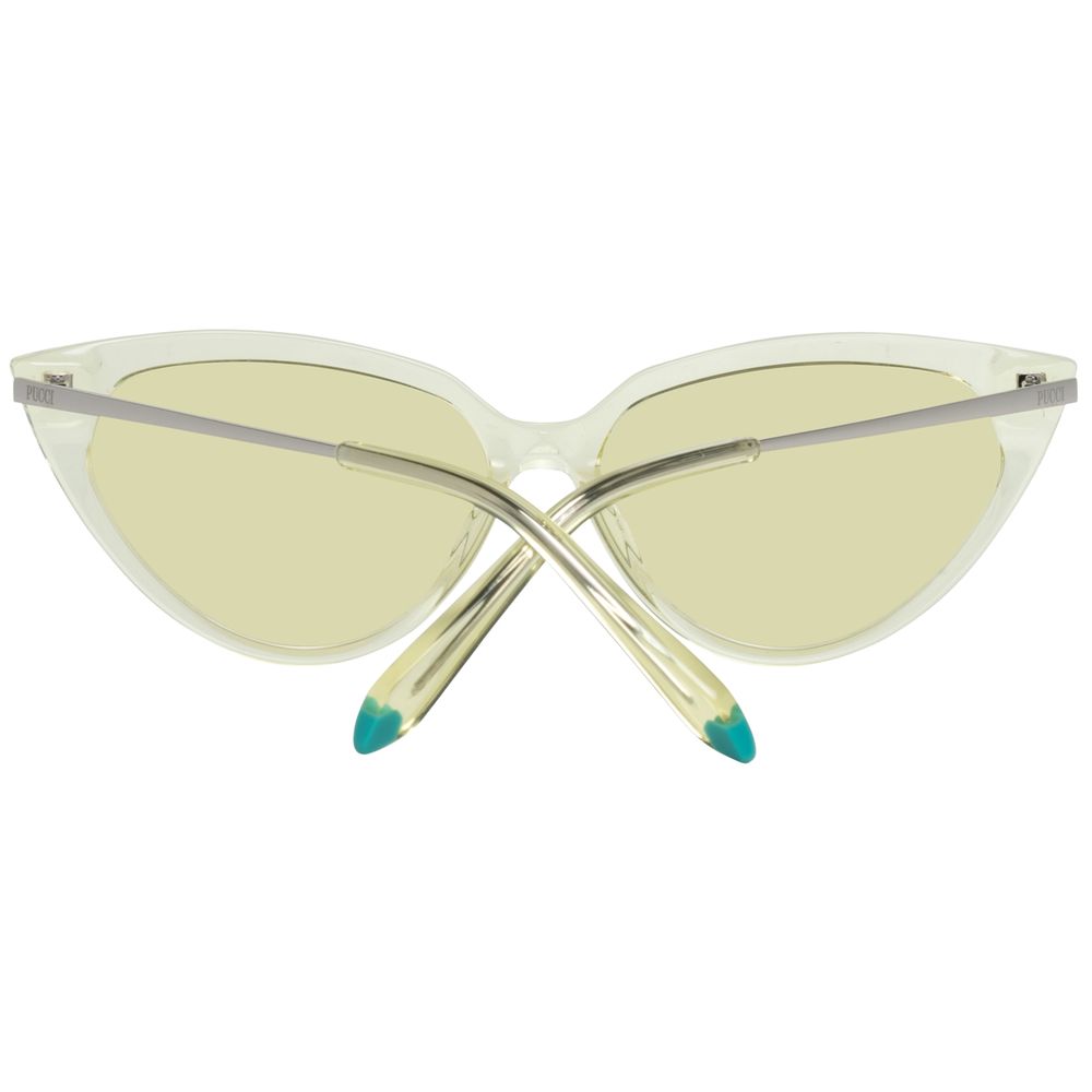 Emilio Pucci Women's Yellow Cat Eye Sunglasses - Bold Design, 100% UVA UVB Protection