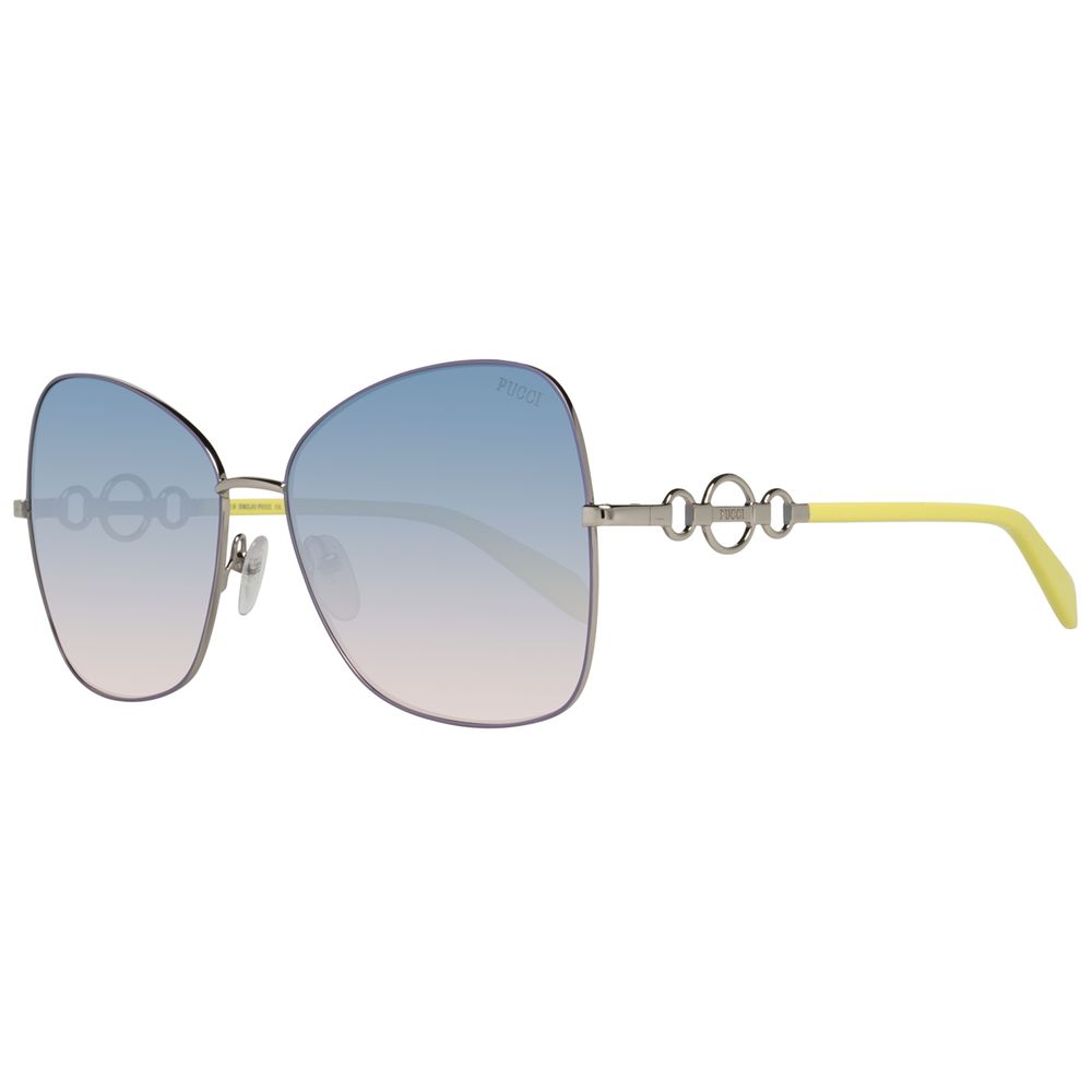 Emilio Pucci Women’s Sunglasses – Grey Metal Frame, 59mm
