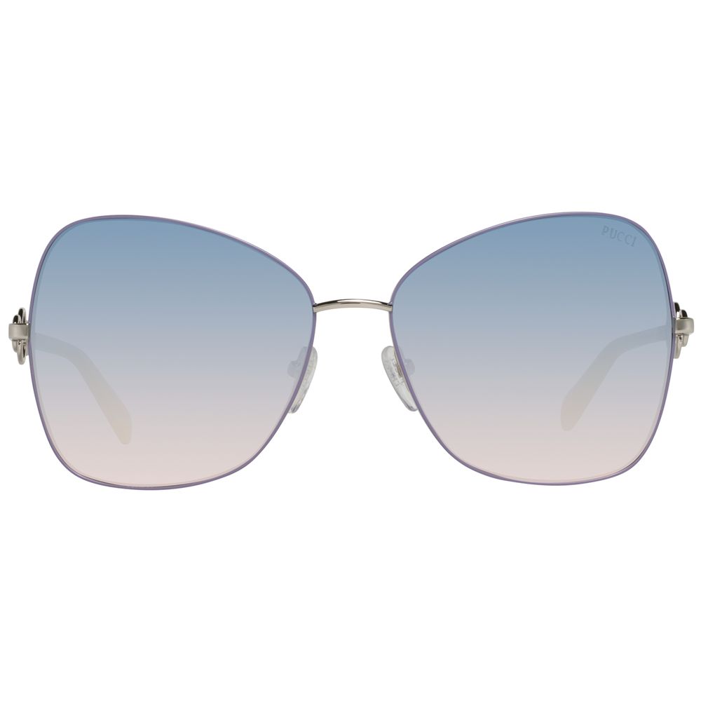 Emilio Pucci Women’s Sunglasses – Grey Metal Frame, 59mm