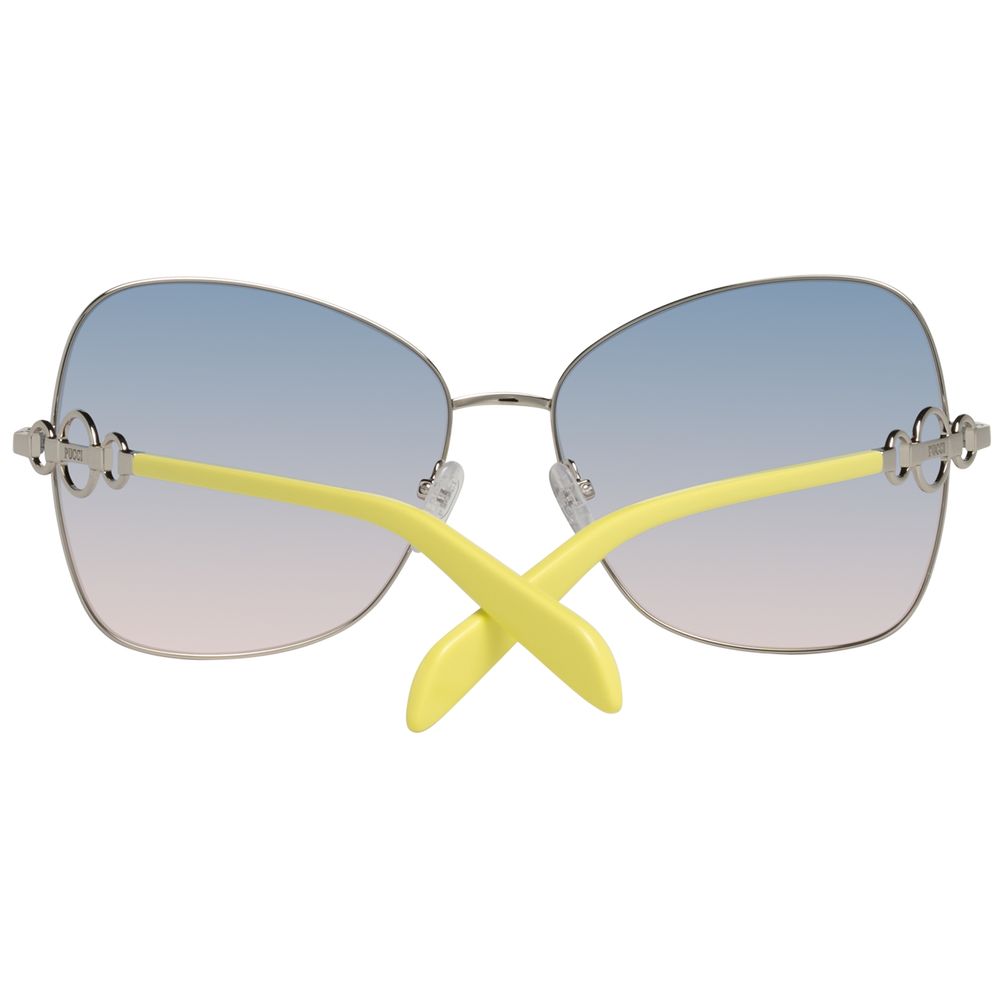 Emilio Pucci Women’s Sunglasses – Grey Metal Frame, 59mm