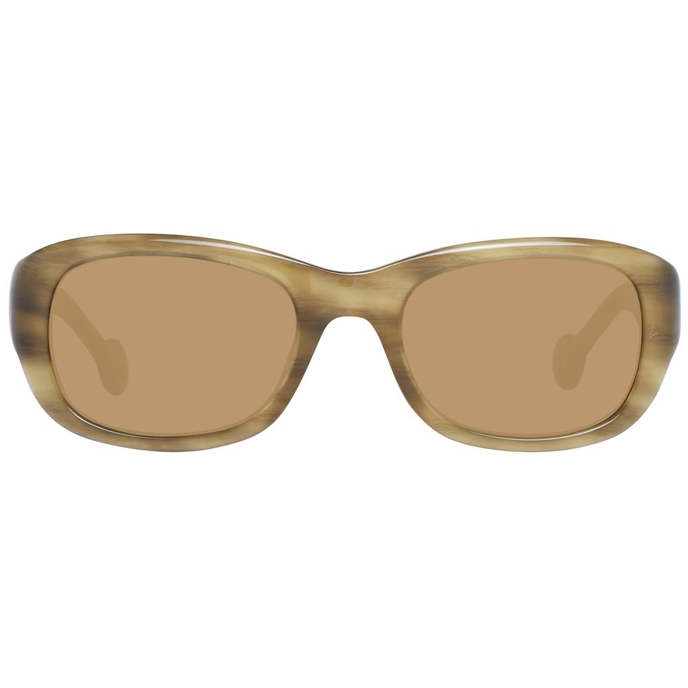 Hally&Son Brown Plastic Sunglasses – Unisex Design, 52mm