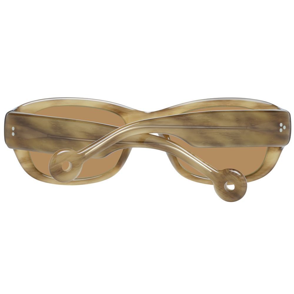 Hally&Son Brown Plastic Sunglasses – Unisex Design, 52mm