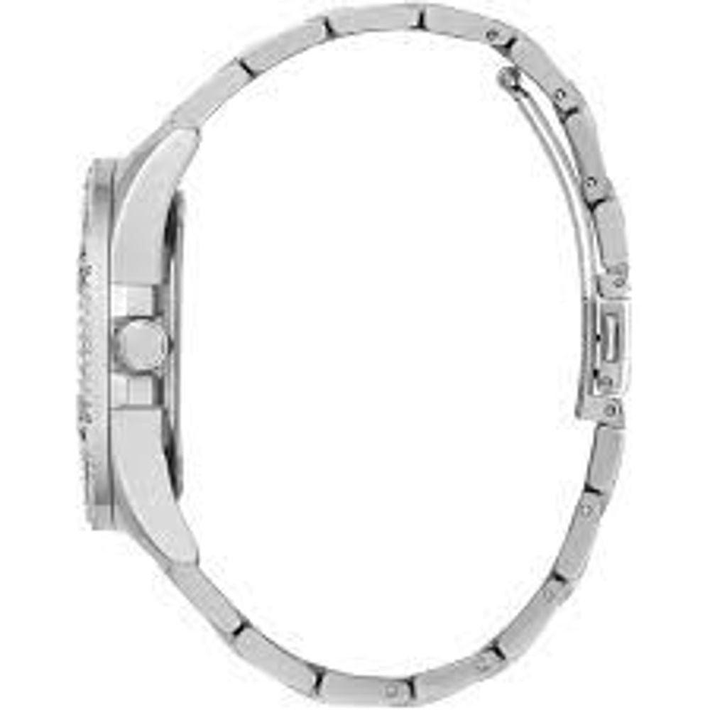 Guess Men’s Watch, Analog Dial, Grey Stainless Steel