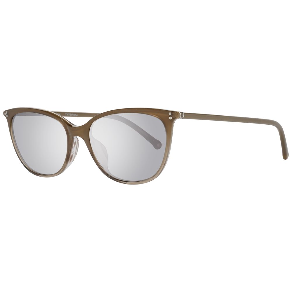Hally&Son Unisex Brown Plastic Sunglasses – Stylish UV Protection