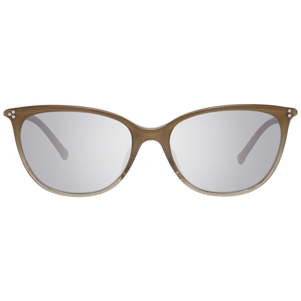 Hally&Son Unisex Brown Plastic Sunglasses – Stylish UV Protection