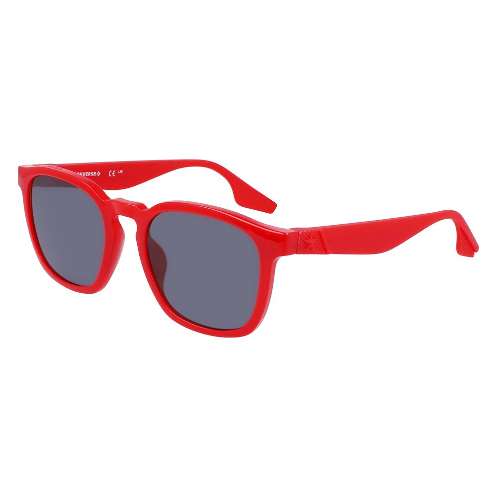 Converse Men’s Red Injected Sunglasses – Stylish Frame with Grey Lenses, 52mm