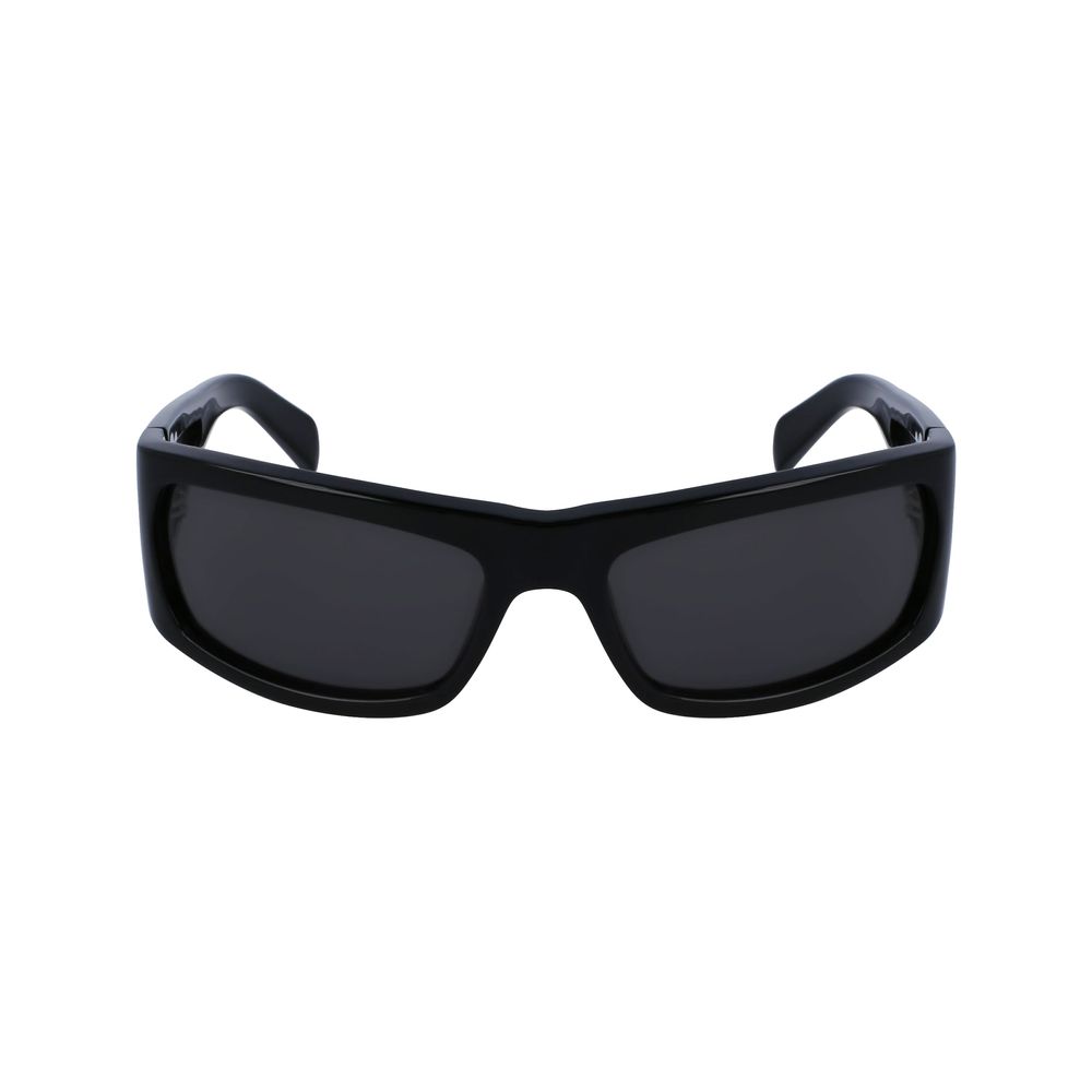 Ferragamo Unisex Sunglasses – Black Acetate Frame, 63mm