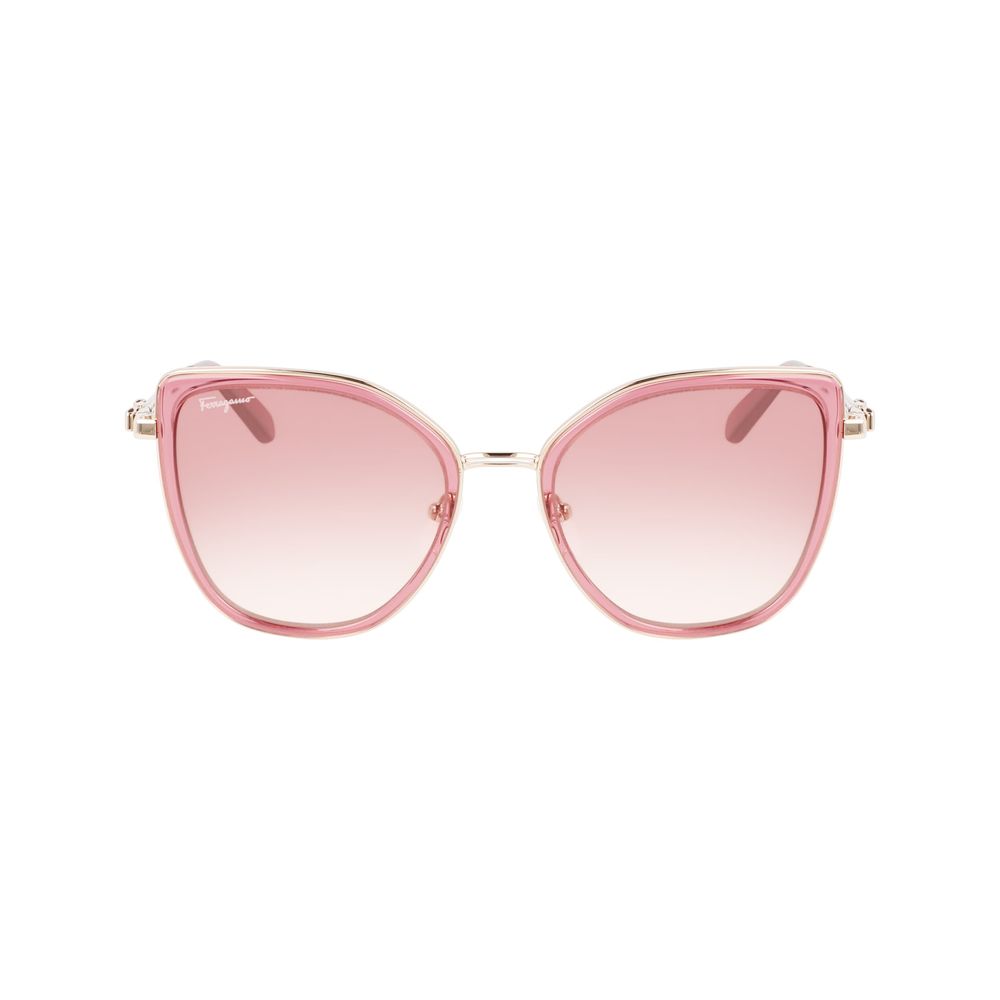 Ferragamo Women's Multicolor Metal Sunglasses – Pink, 54mm
