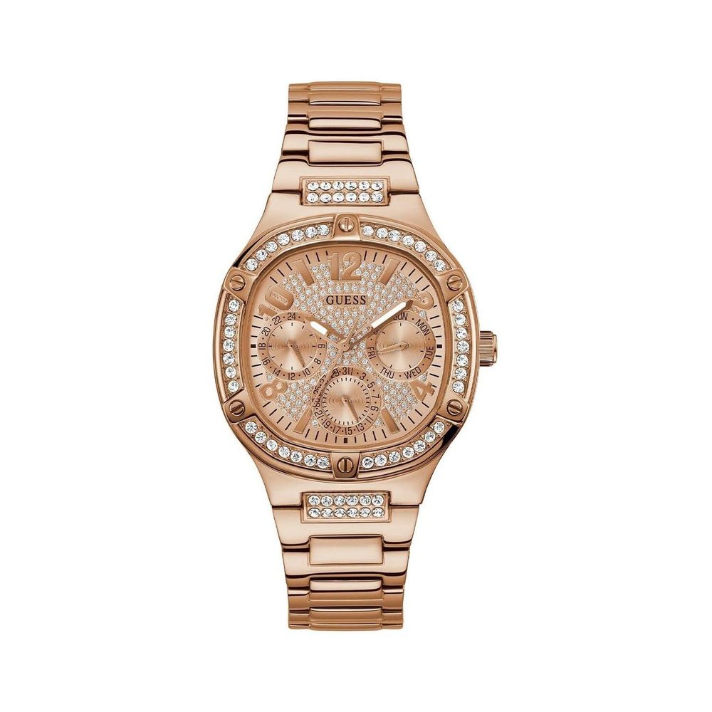 Guess Women’s Pink Stainless Steel Analog Watch