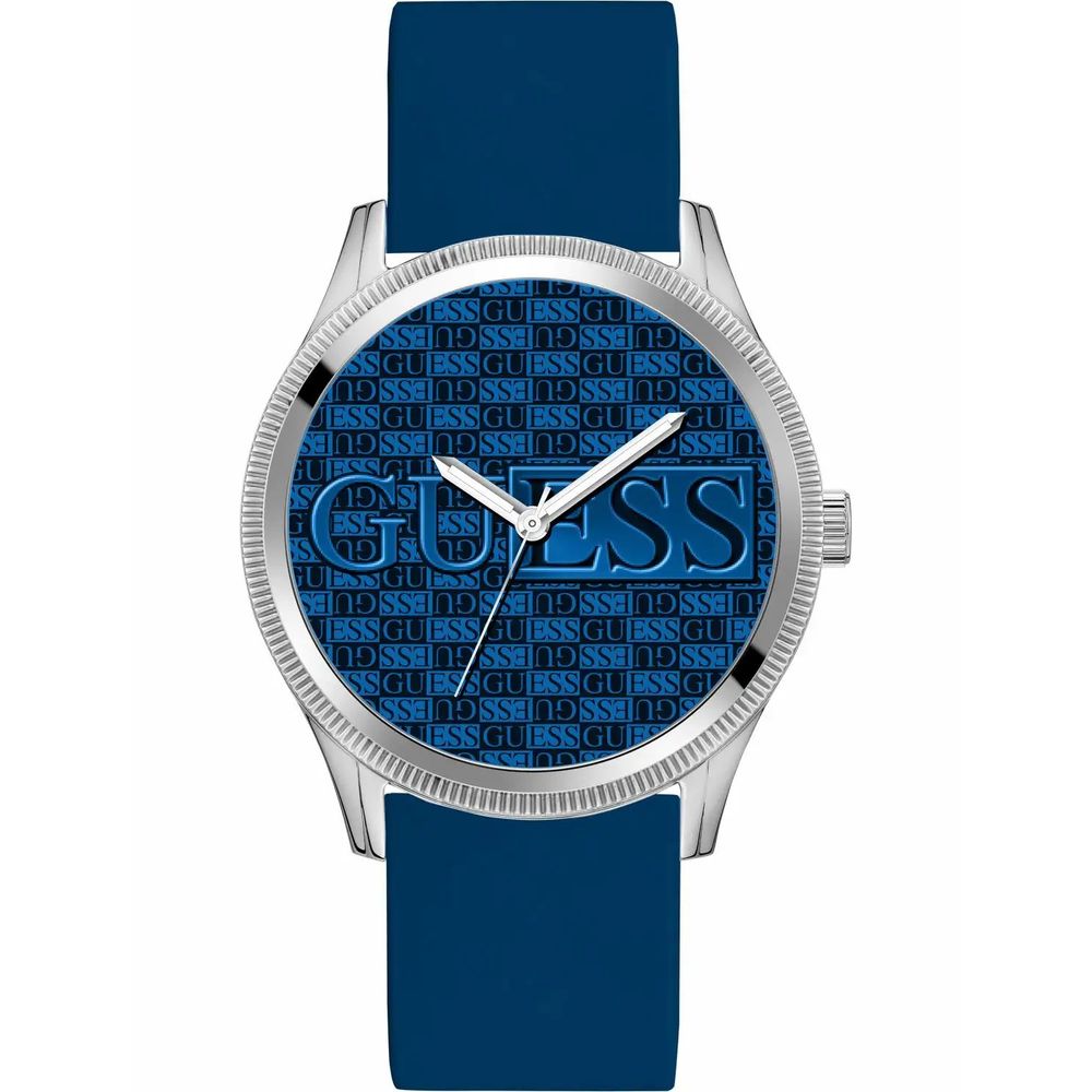 Guess Men’s Grey Silicone Blue Dial Watch