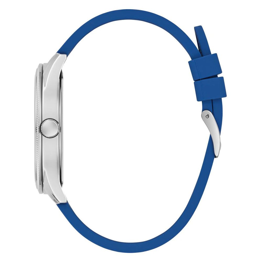 Guess Men’s Grey Silicone Blue Dial Watch