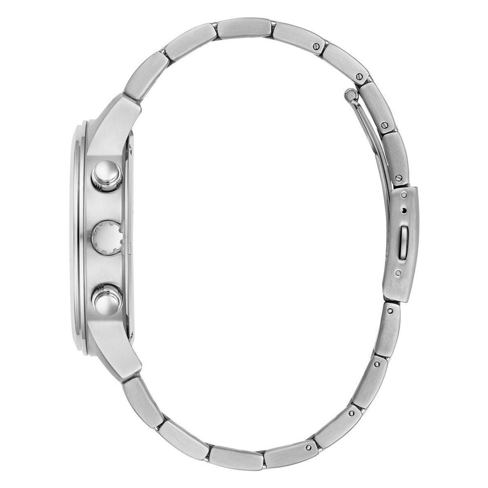 Guess Men’s Watch, Dual Calendar, Gray Stainless Steel