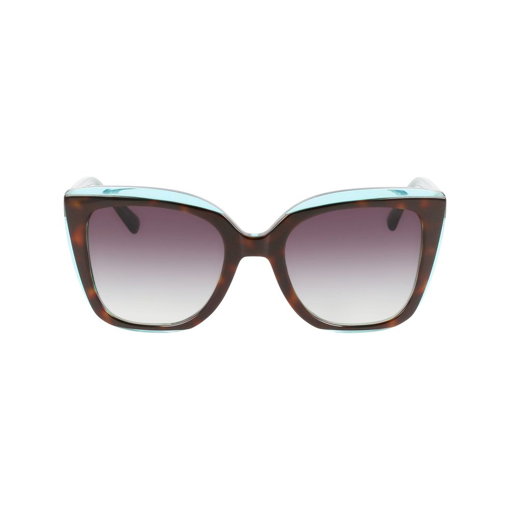 Longchamp Women’s Sunglasses – Beige Acetate Frame with Grey Lenses, 53mm