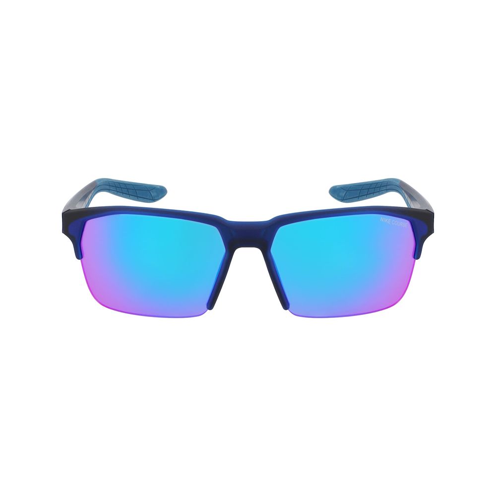 Nike Blue Injected Sunglasses – Stylish Blue Frame with Multicoloured Lenses, 60mm