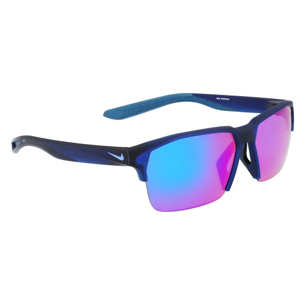 Nike Blue Injected Sunglasses – Stylish Blue Frame with Multicoloured Lenses, 60mm