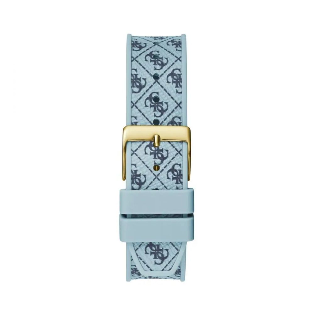 Guess Women’s Blue Silicone and Gold Analogue Watch
