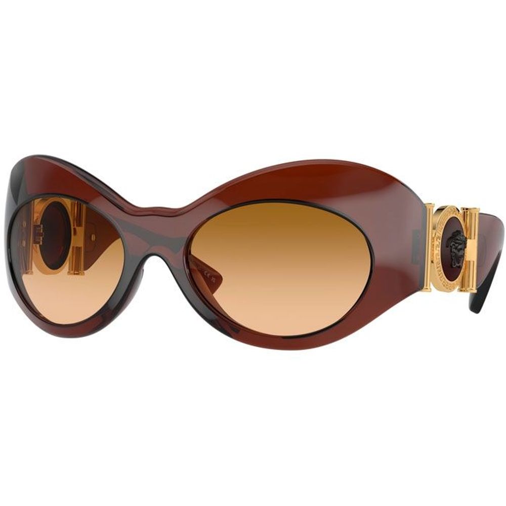 Versace Women's Brown Medusa Head Oversize-Frame Sunglasses