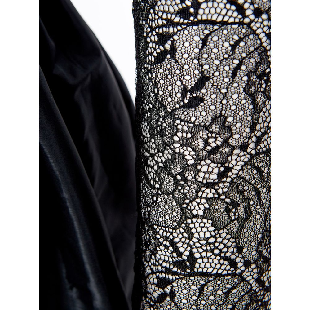 Elegant Black Polyester Dress by Lardini