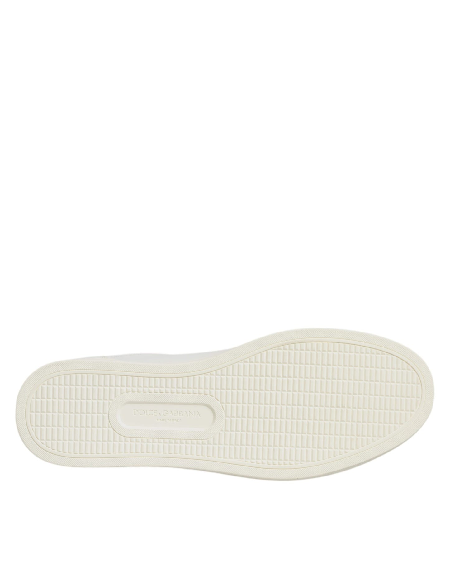 Dolce & Gabbana White Leather Sacred Heart Sneakers for Men
