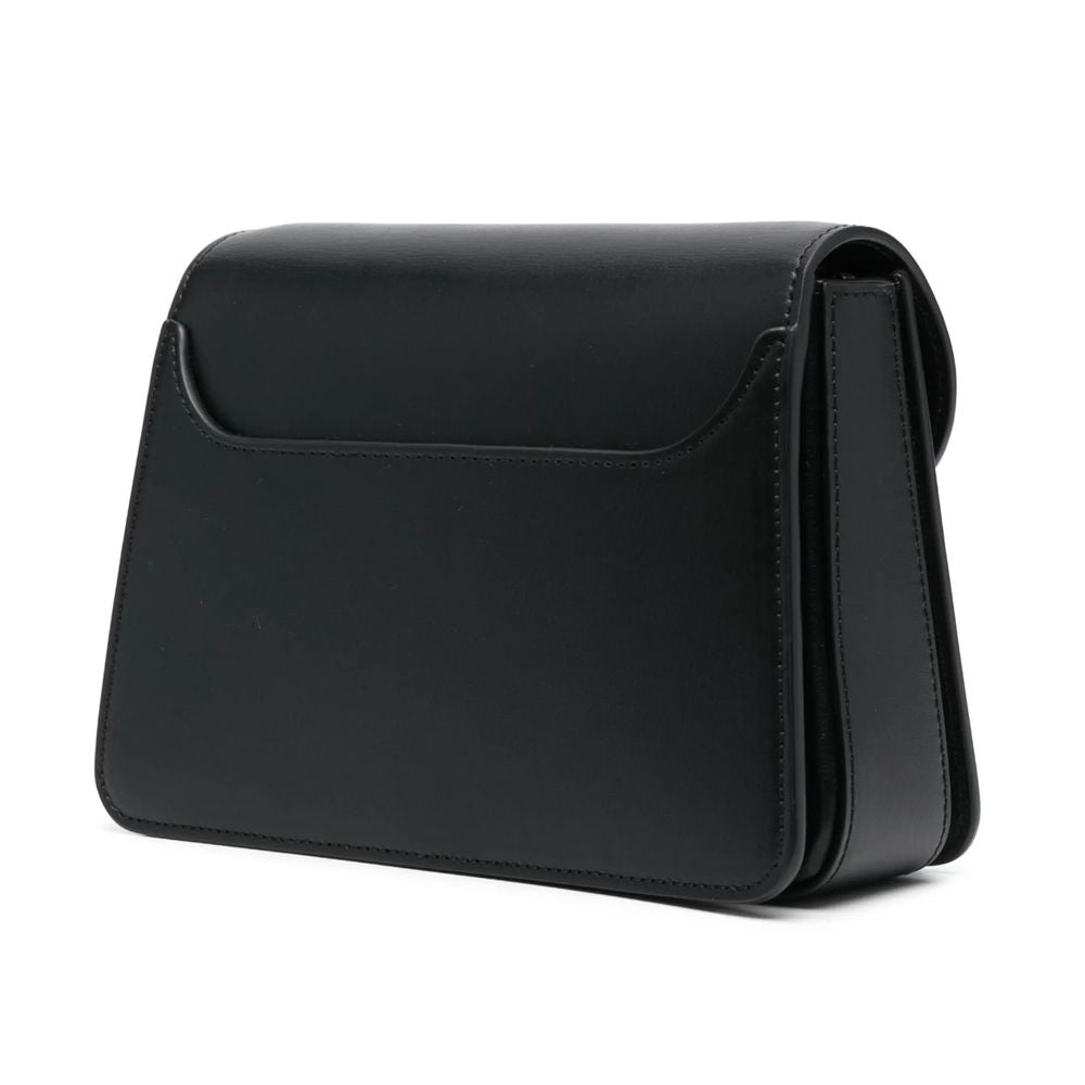 Lanvin Black Leather Handbag - Elegant Italian Craftsmanship