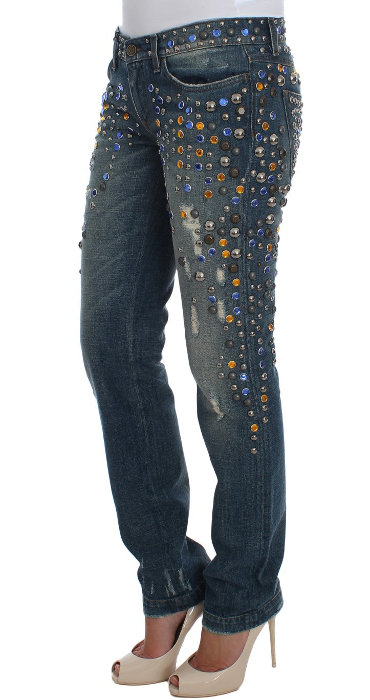 - Enchanted Sicily Crystal Embellished Jeans