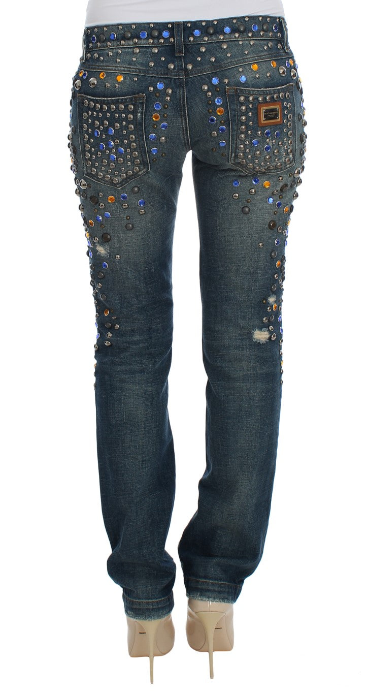- Enchanted Sicily Crystal Embellished Jeans