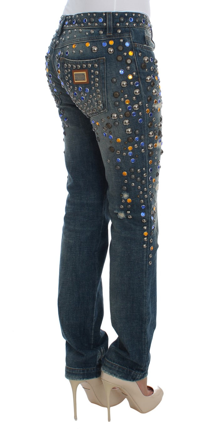 - Enchanted Sicily Crystal Embellished Jeans