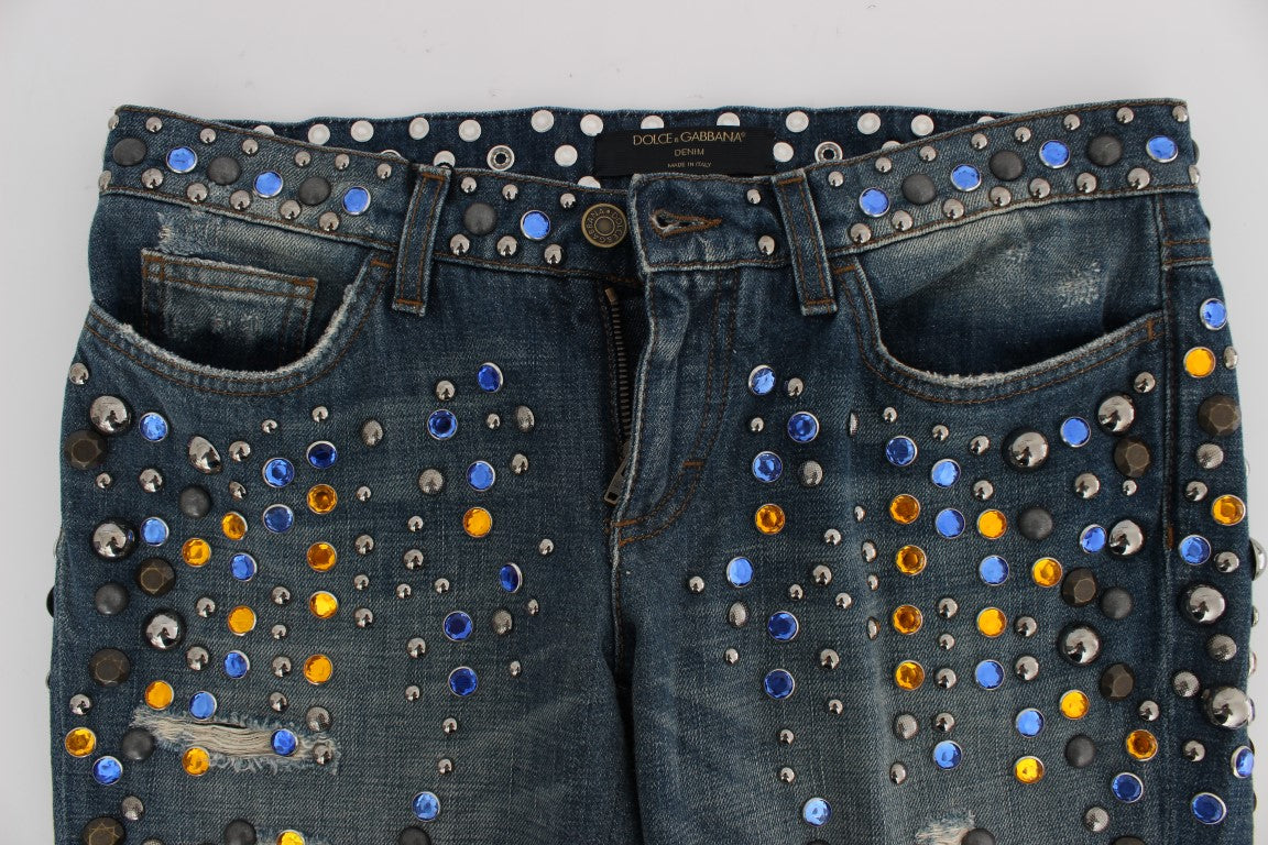 - Enchanted Sicily Crystal Embellished Jeans